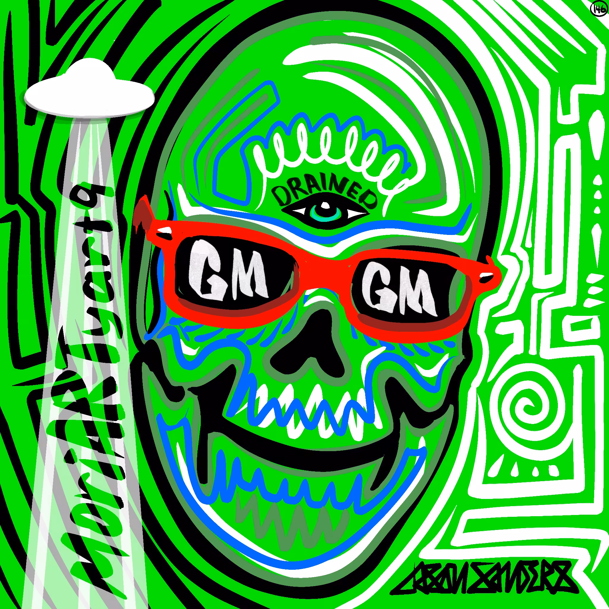 ‘Grateful GM 💀 for @moriARTyart9’ By DrainedEye | #146