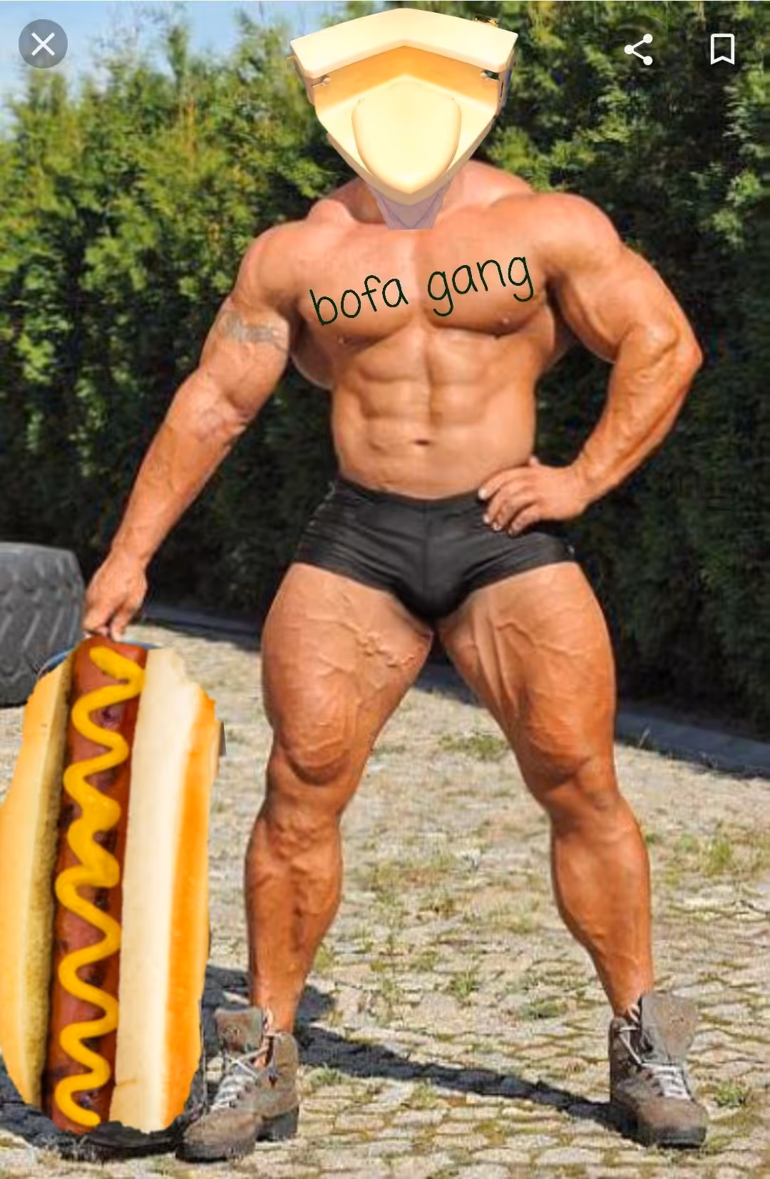 Bofa Gang Strongman with Hot Dog, 2021