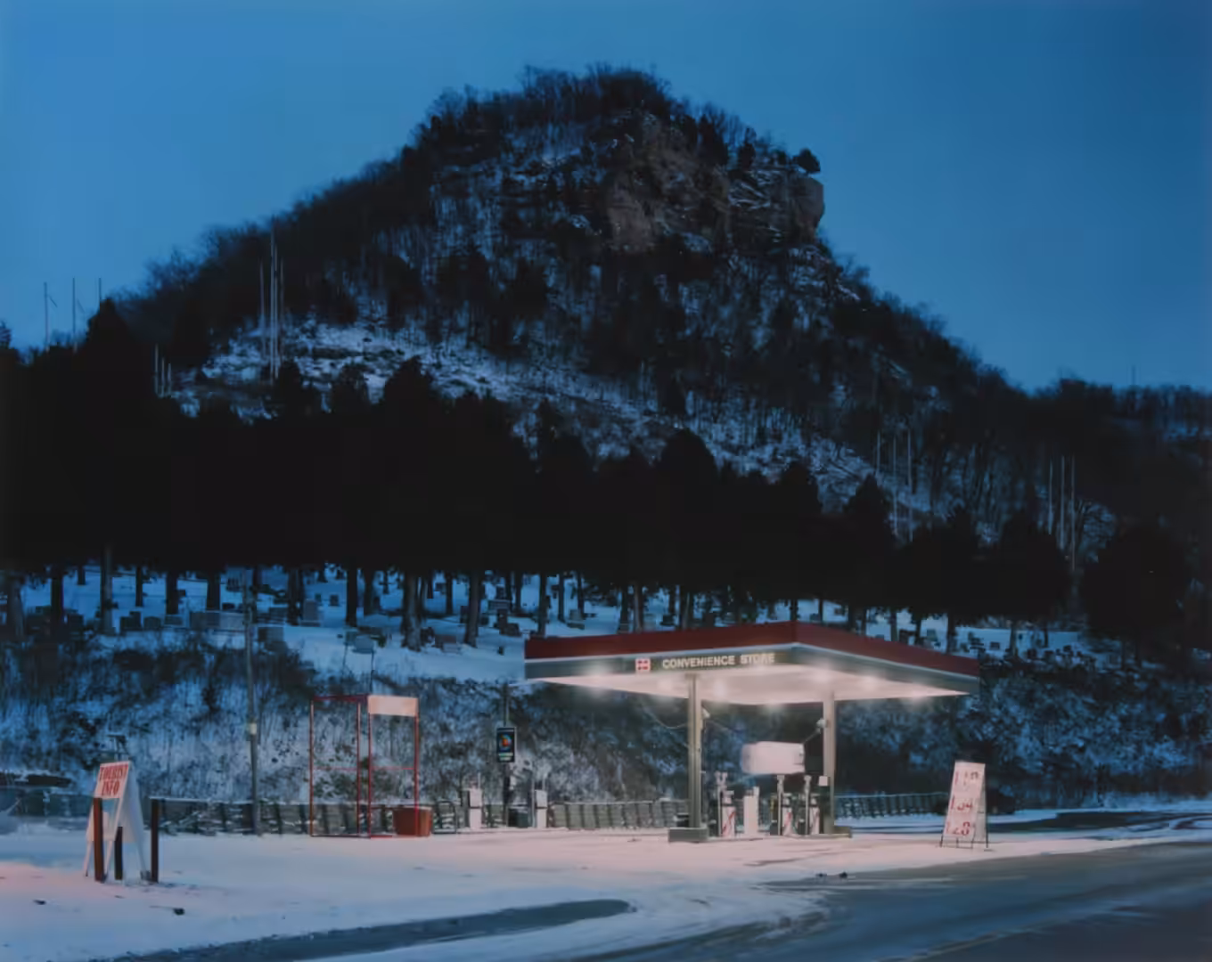  #7 Cemetery, Fountain City, Wisconsin by Alec Soth from Dissolutions (Sleeping by the Mississippi)