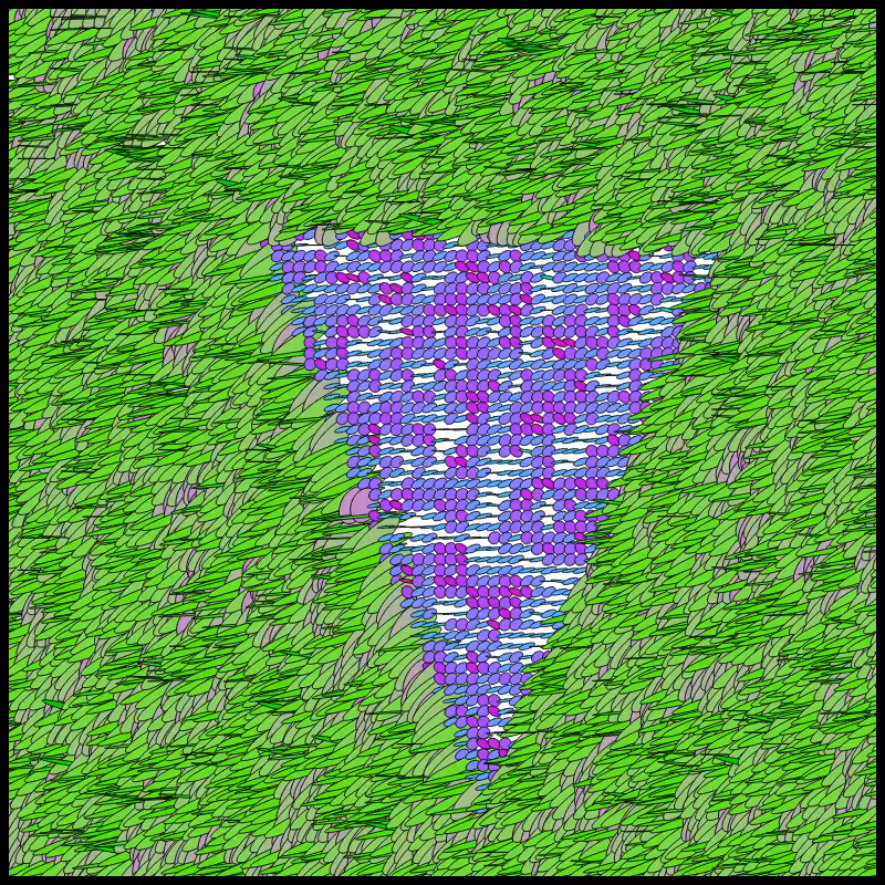 Flow Field Circles Triangle #28