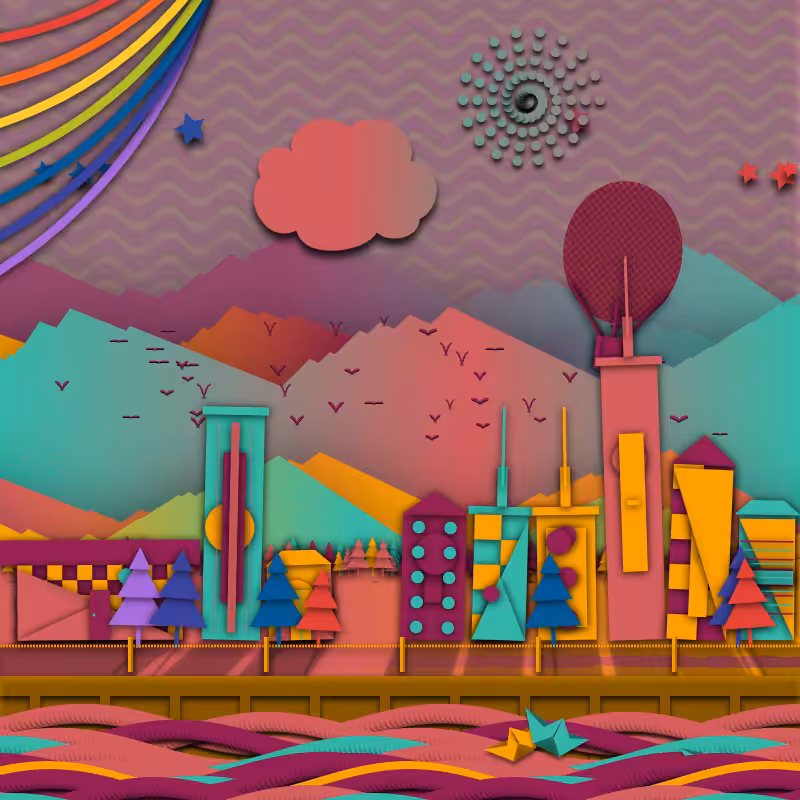 Paper Art 2.5D #108