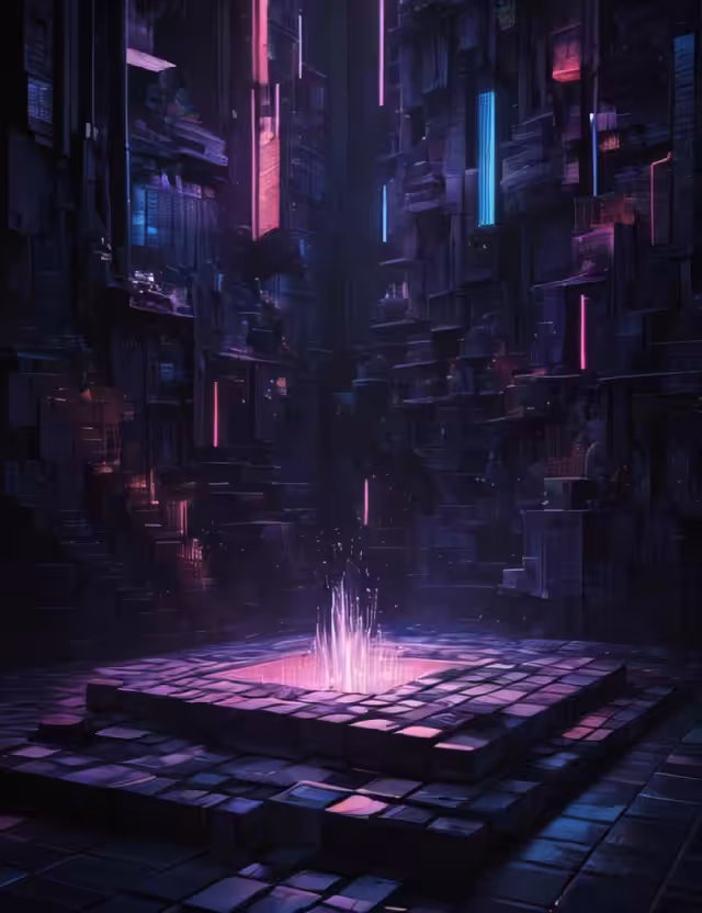 Beginning of posterity: Neon Water Fountain