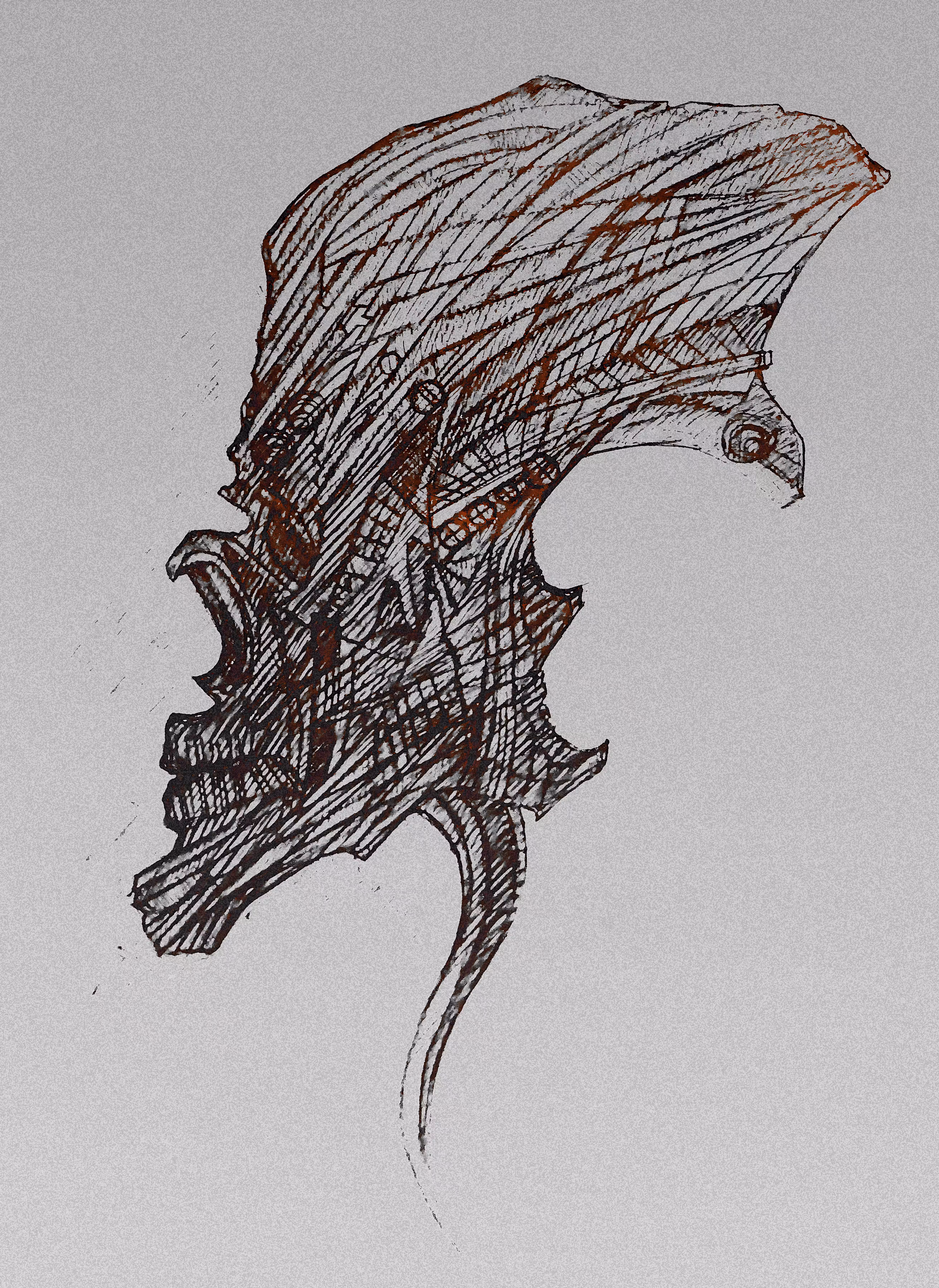 Mixed Media Artworks: Alien#2