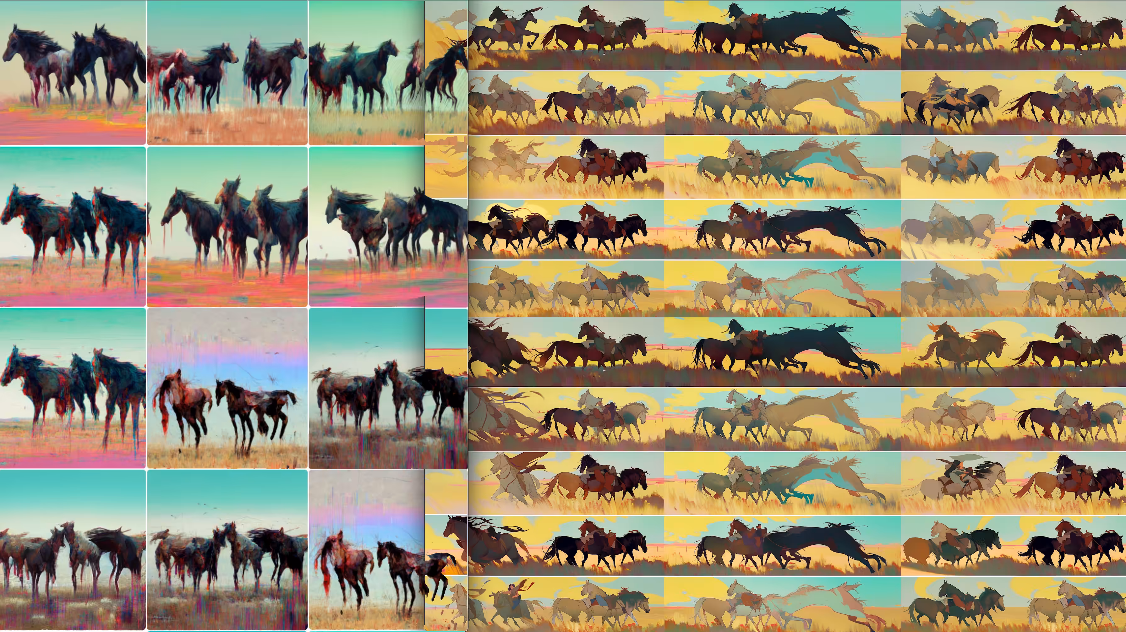 glitcHorses run wild