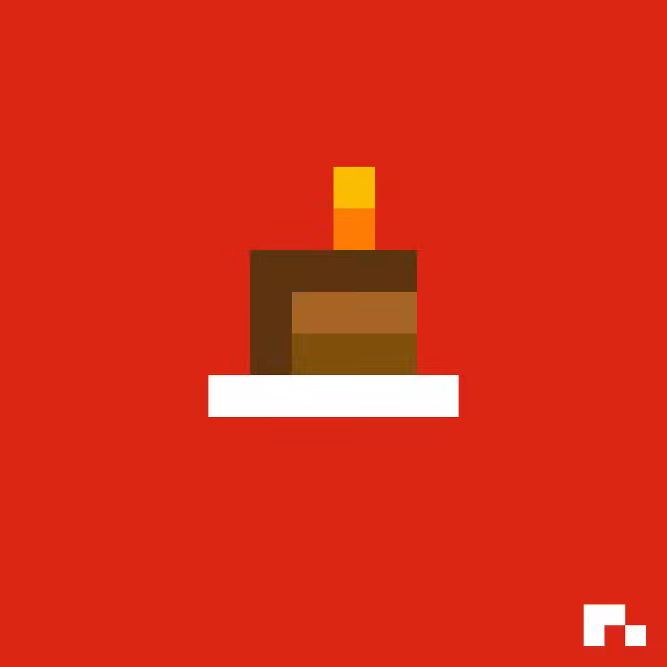 A piece of chocolate birthday cake