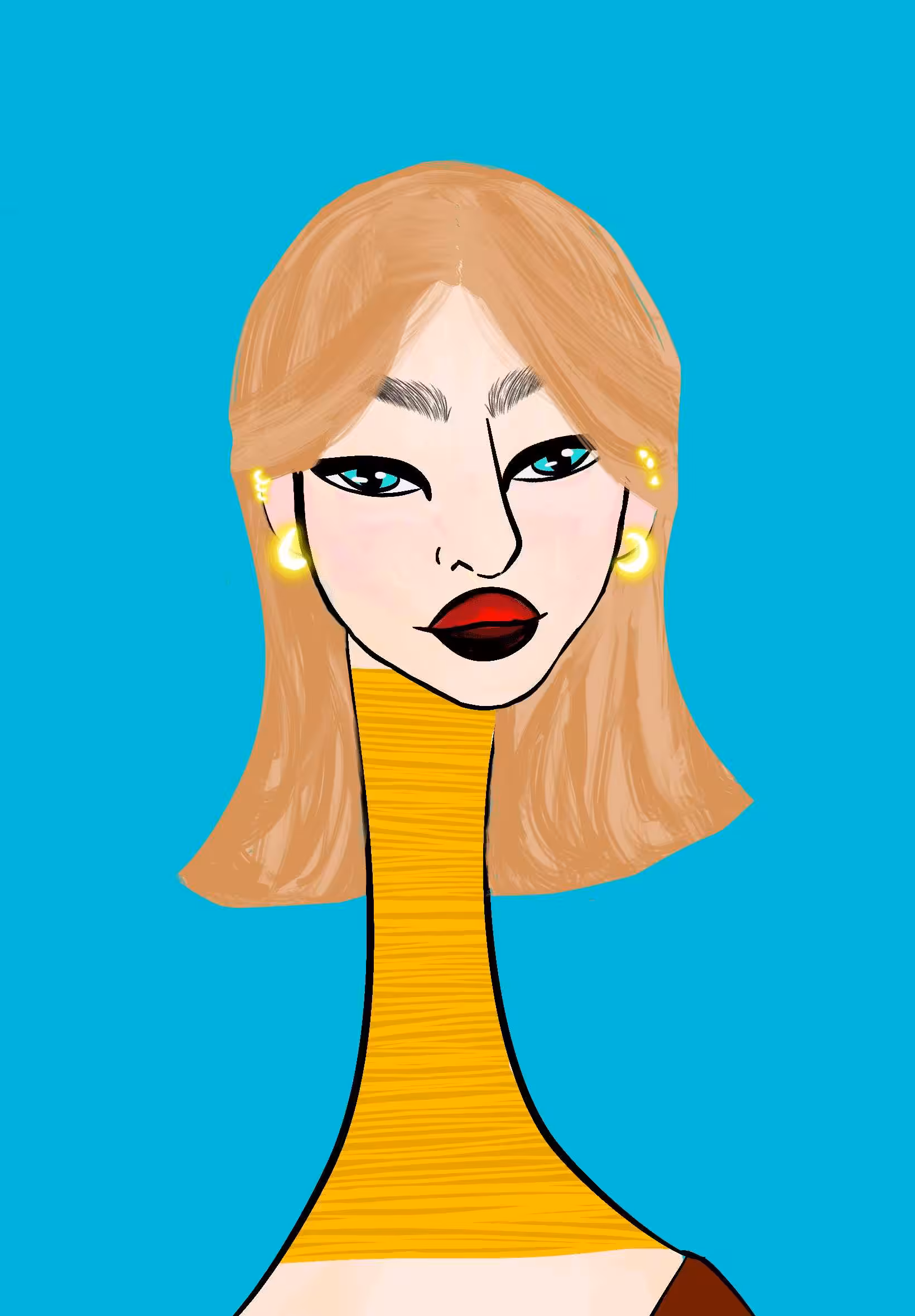 Long Neckie Ladies: Long Neckie Lady #2292