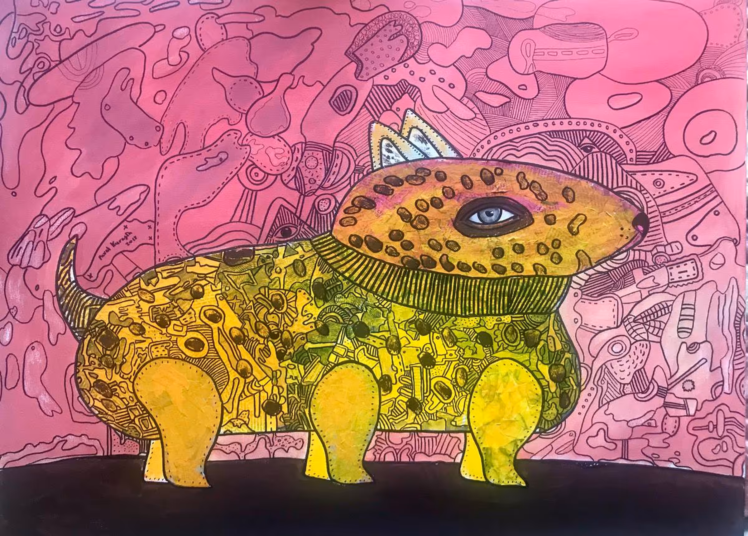 Freak animal is going to sea.