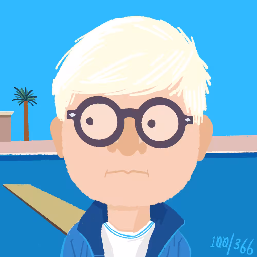 Hockney 100a/366 #fac_eth_eday