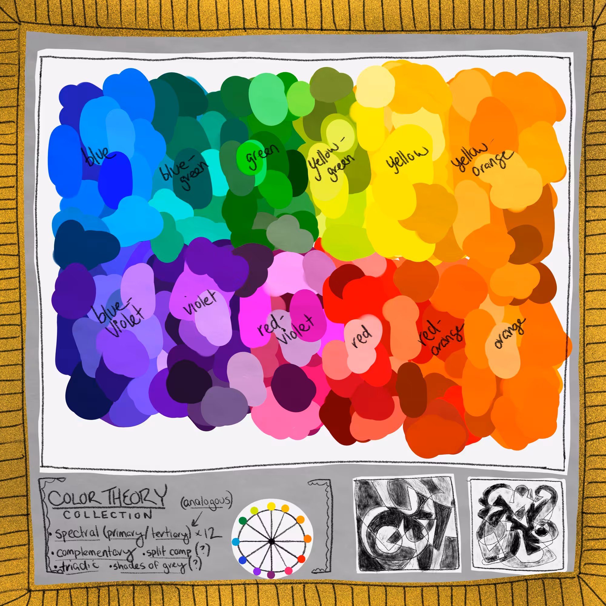 Sketch for “Color Theory,” 2022.
