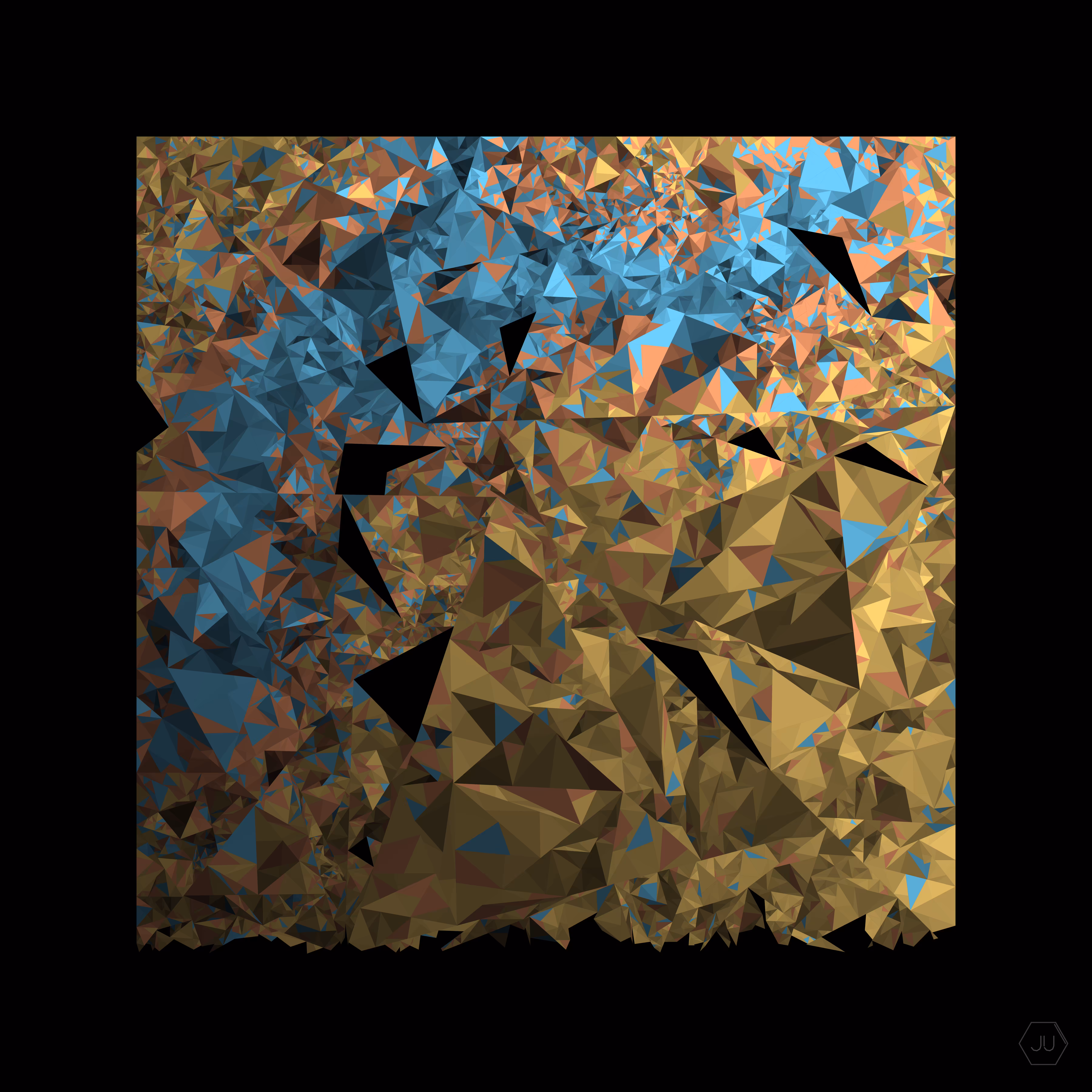Torn Square 55-0-884