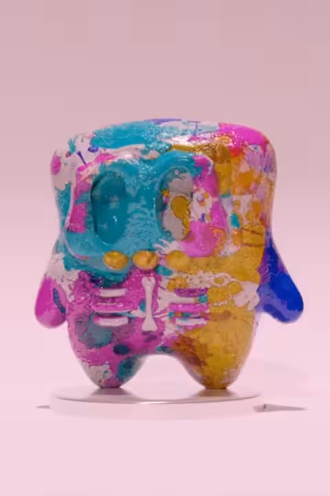Splatter Paint SkullGuy