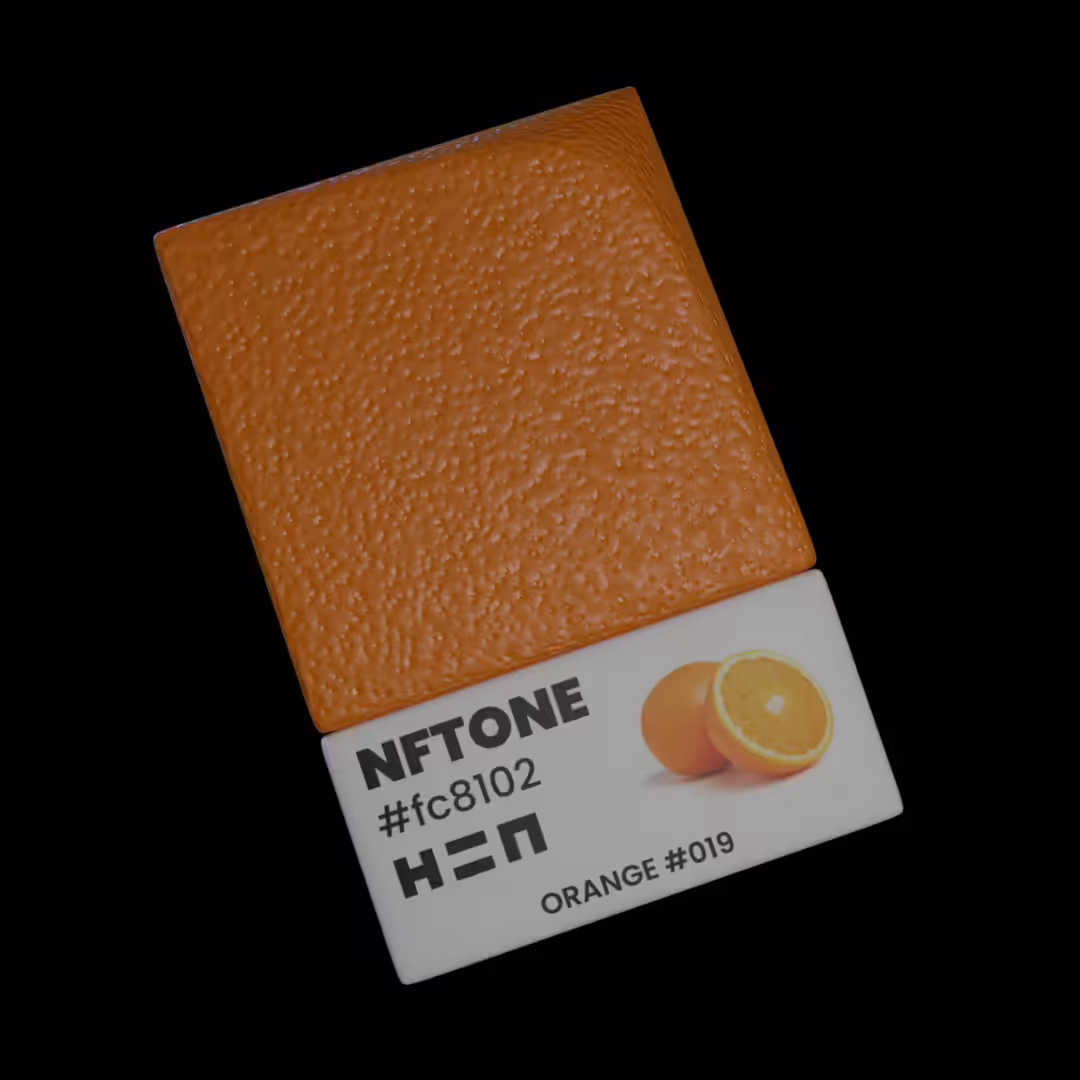NFTONE - Orange - #019 - H=N Material Swatches Collection