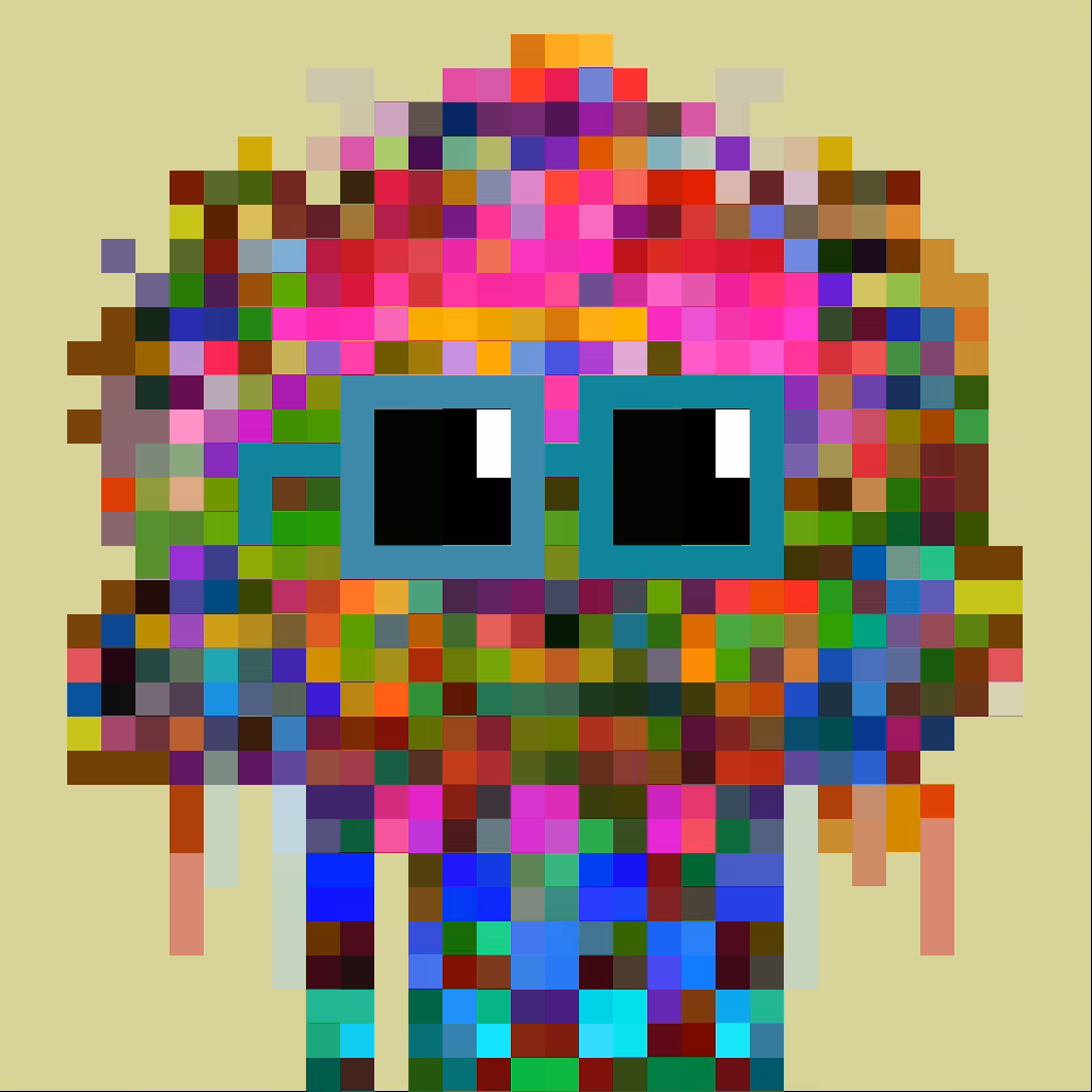 Pixel Sorting Nouns #1– #38 (Blended)