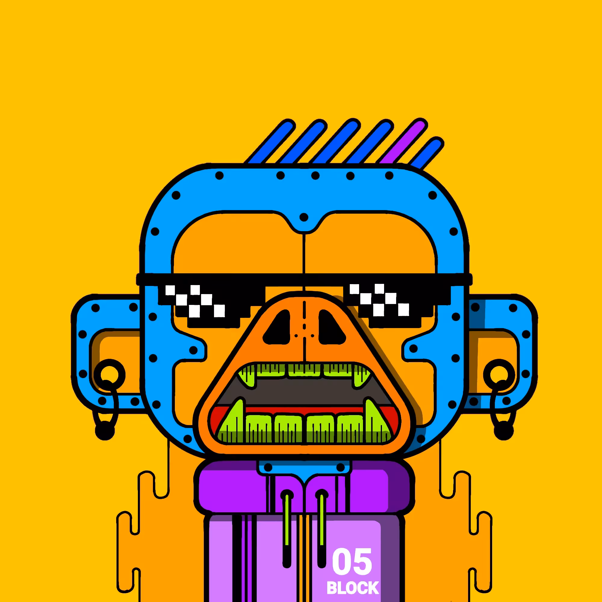 monkey block #005