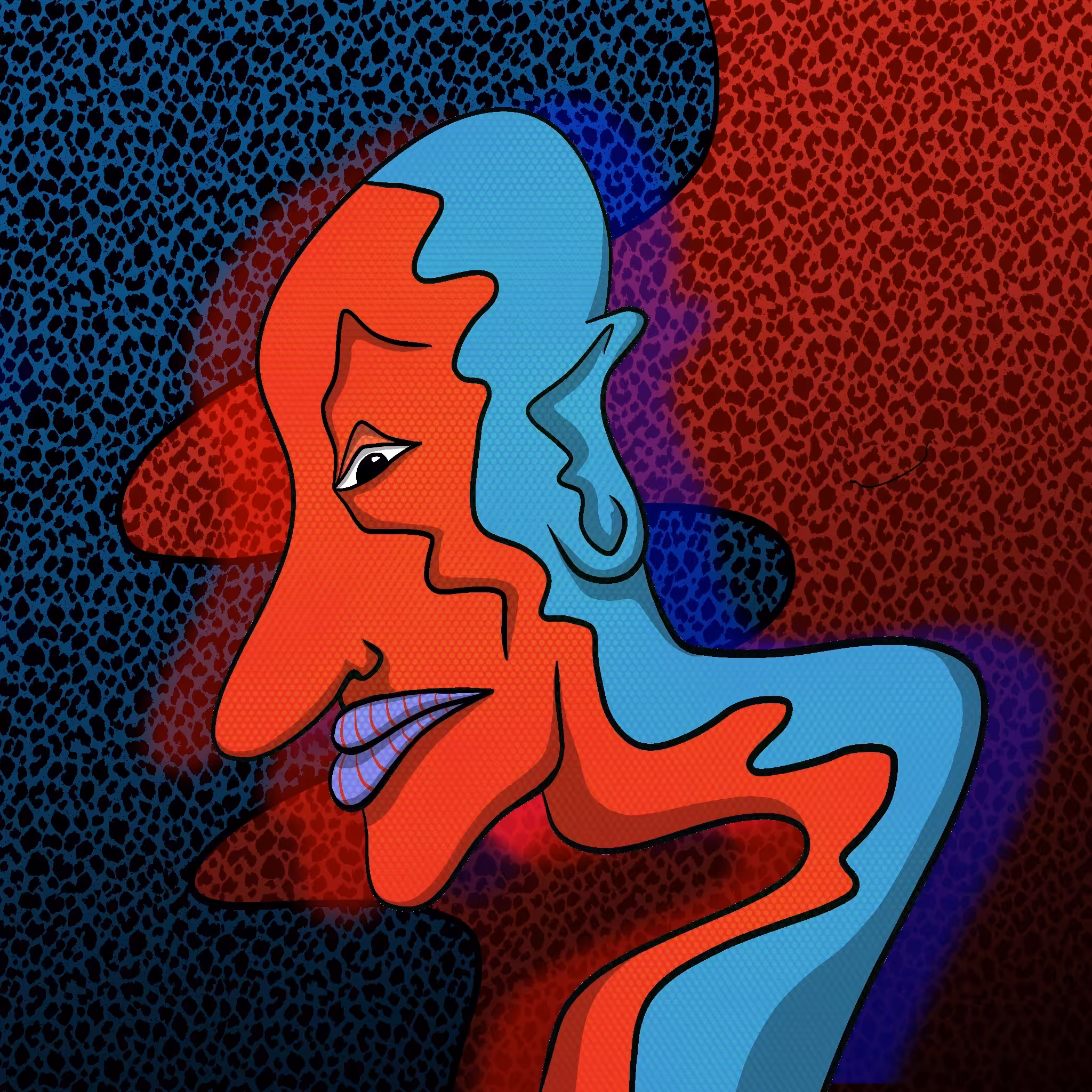 FAWKFACES: #71 Half Way Face 