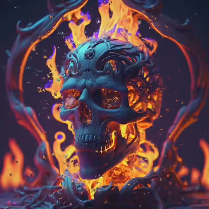 The Skull on Fire ☠🔥