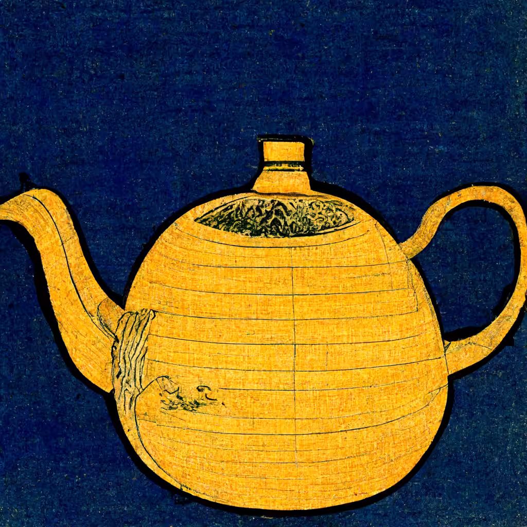 yellow clay yixing teapot (宜興)