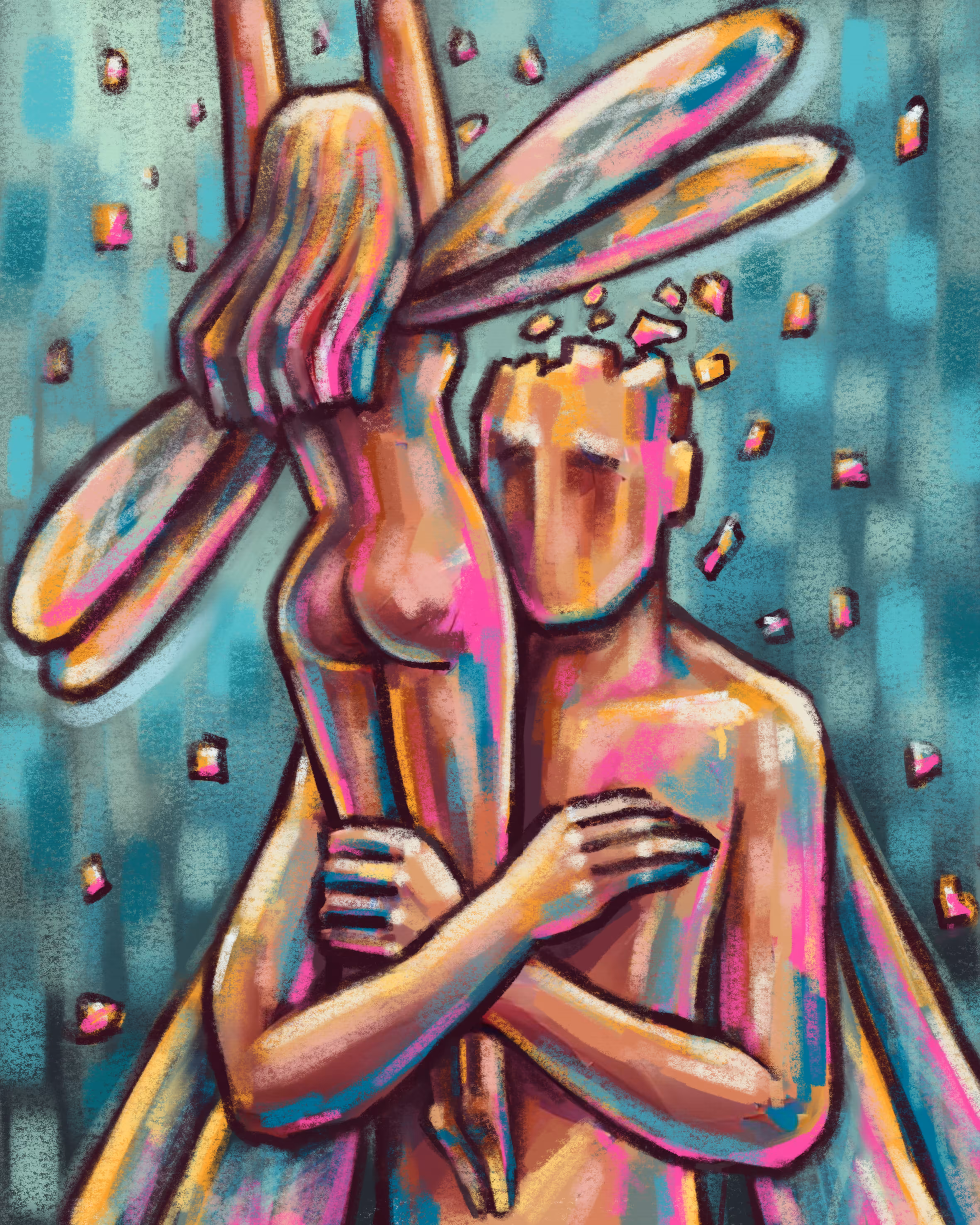 Don't let go of love.