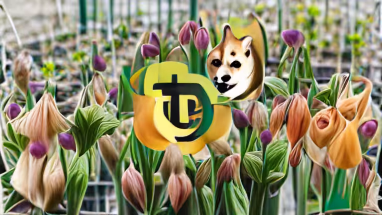 Tulpenmanie, dogecoin and cryptocurrency (pixray_genesis)