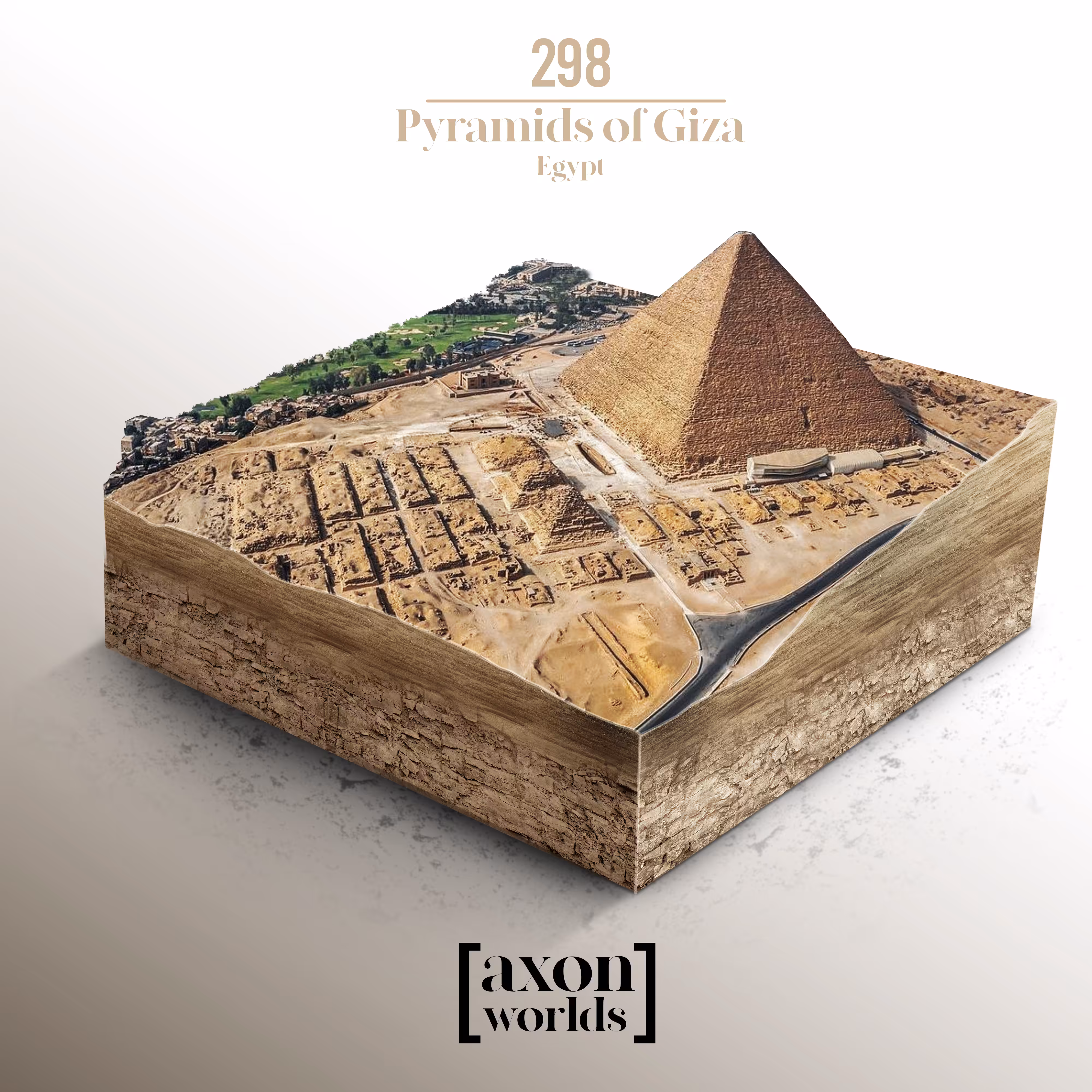 AXON WORLD | 298/1423 | PYRAMIDS OF GIZA | EGYPT | MICRO WORLD