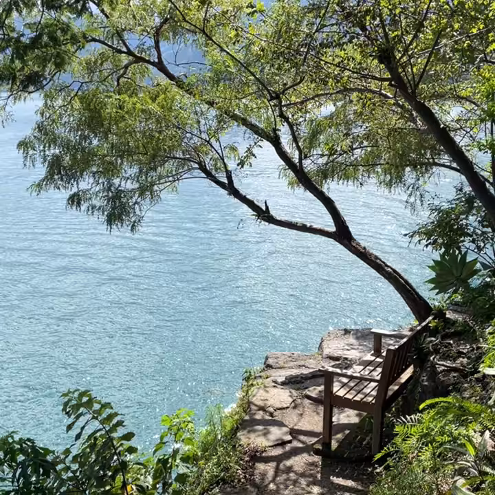 MOMENT#36 (Bench overlooking water)