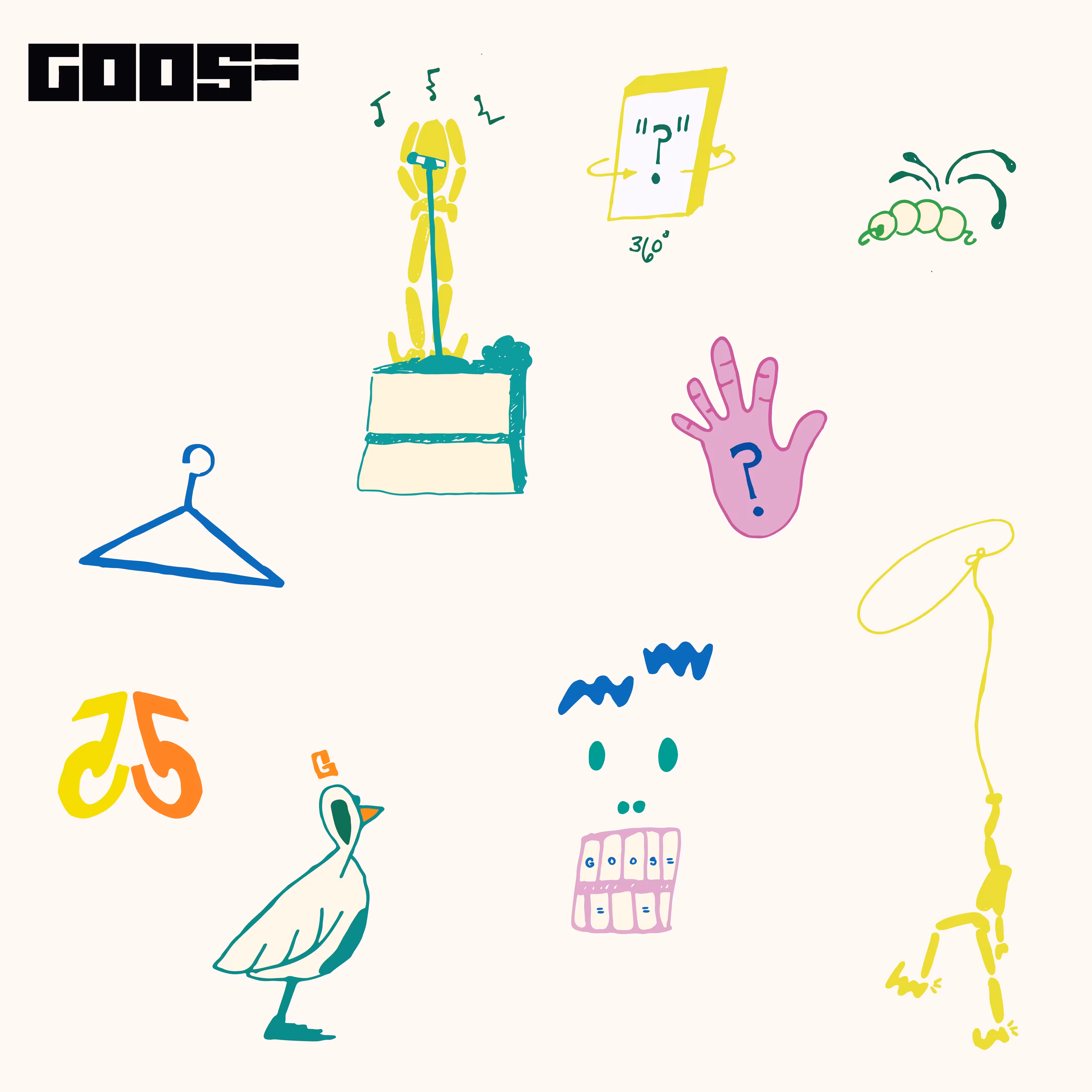 GOOSE STICKER SHEET