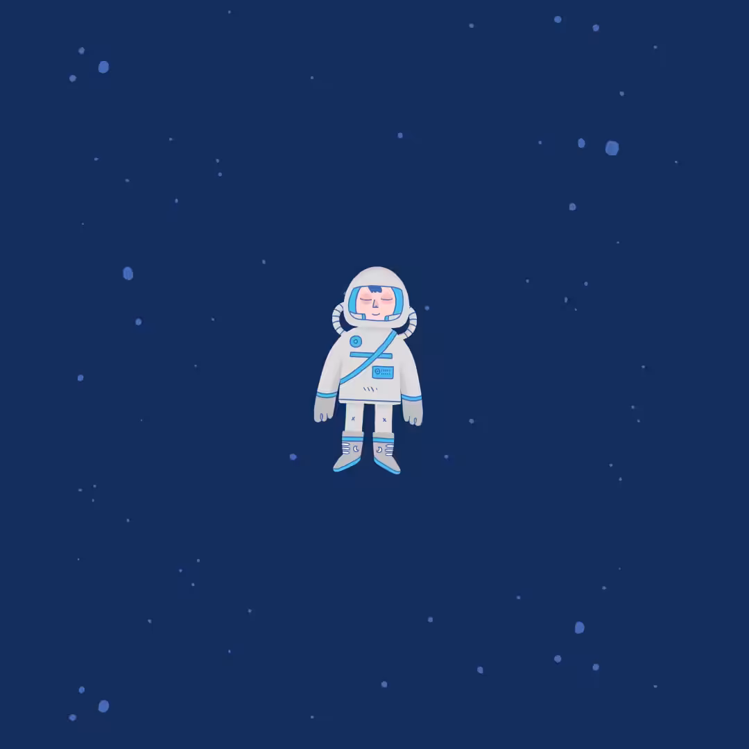 Floating boy