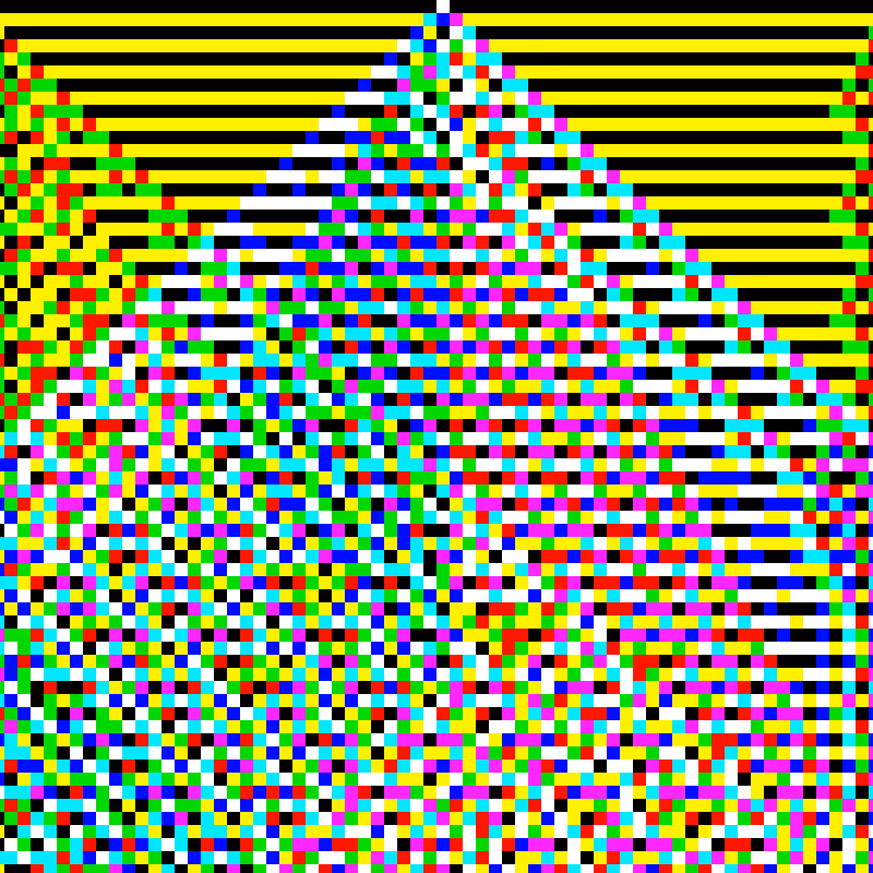 RGB Elementary Cellular Automaton #917