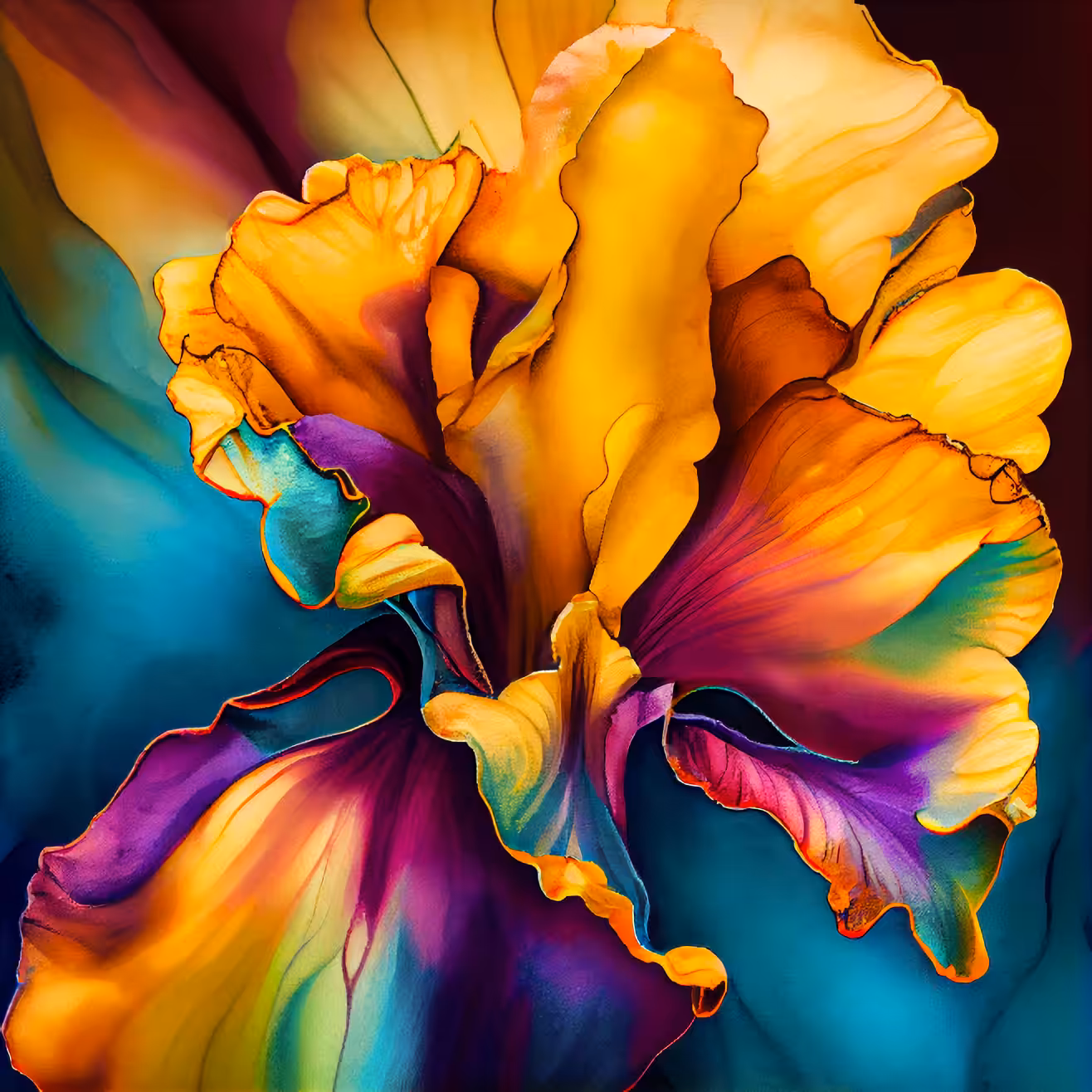 Fancy Iris Up Close
