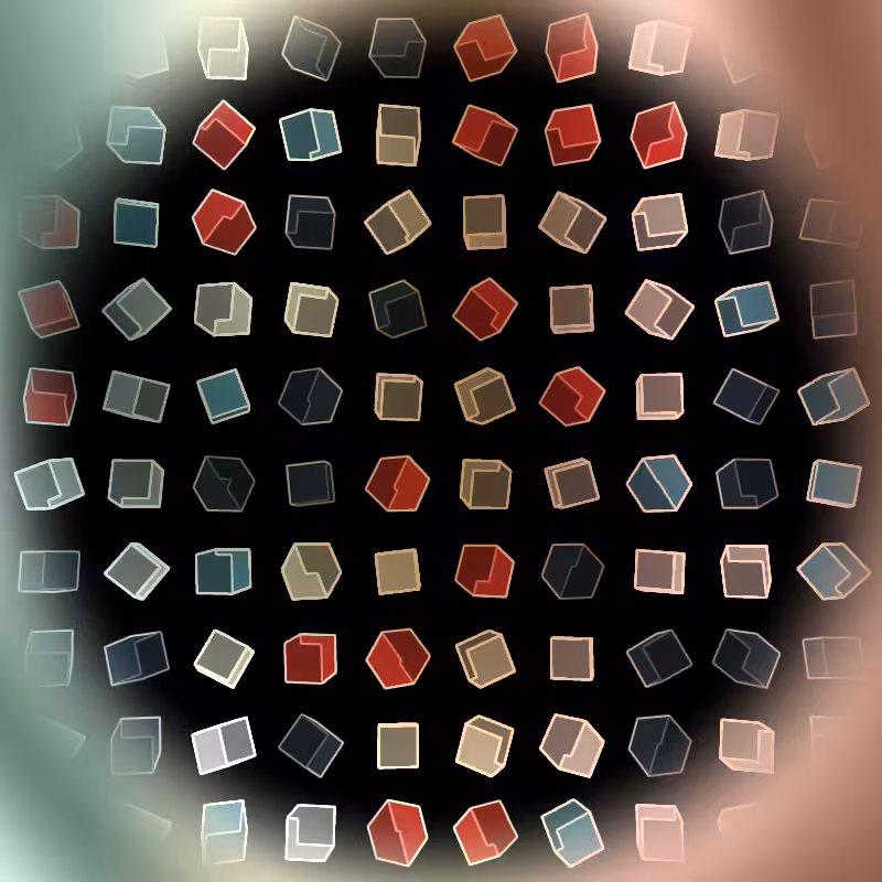 Interactive Cubes Grid #4