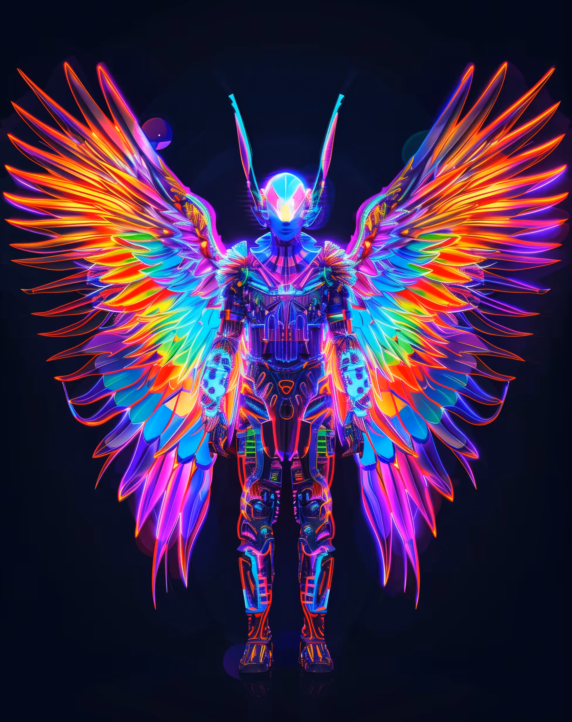 Neon Style Cyberangel