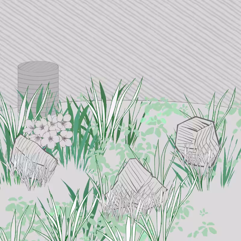 Wild Grass and Rubble #109