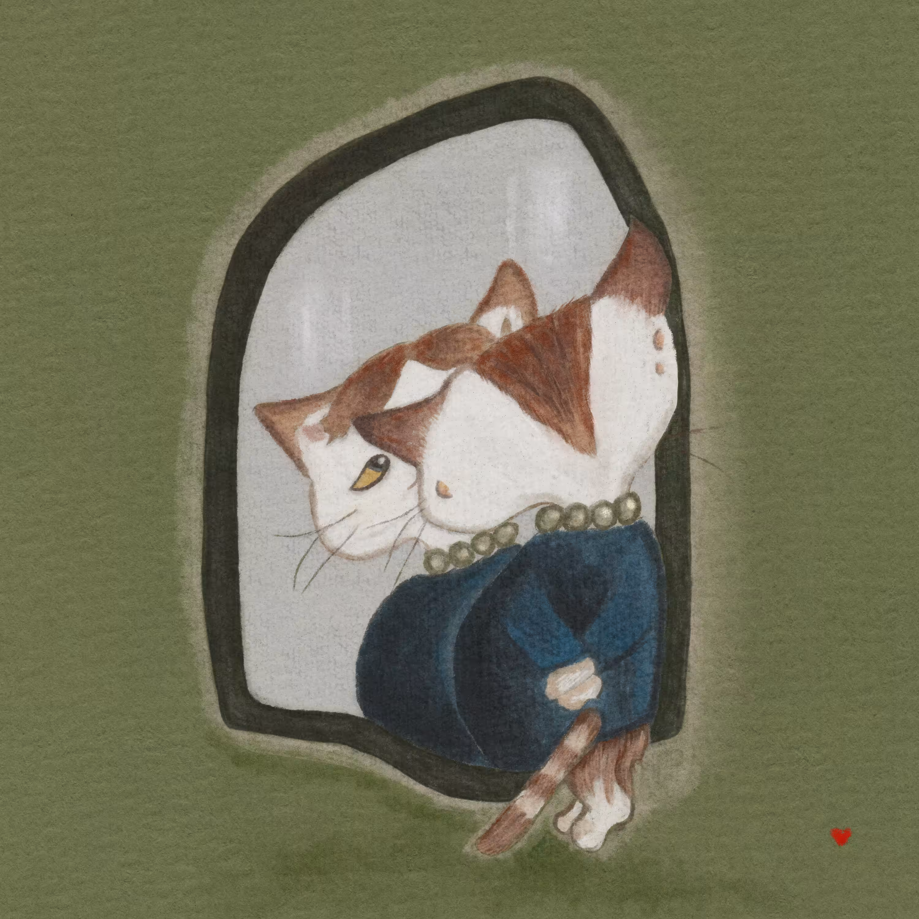 JivaCAT Artworks #9:Girl in the Mirror