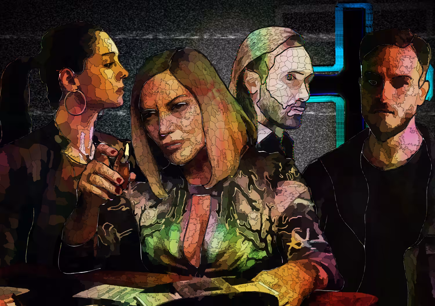 Scianel, Patrizia, Conte e Enzo - Gomorra la serie