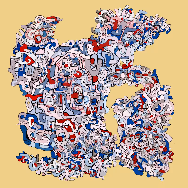 Swim in Dubuffet Thought #55