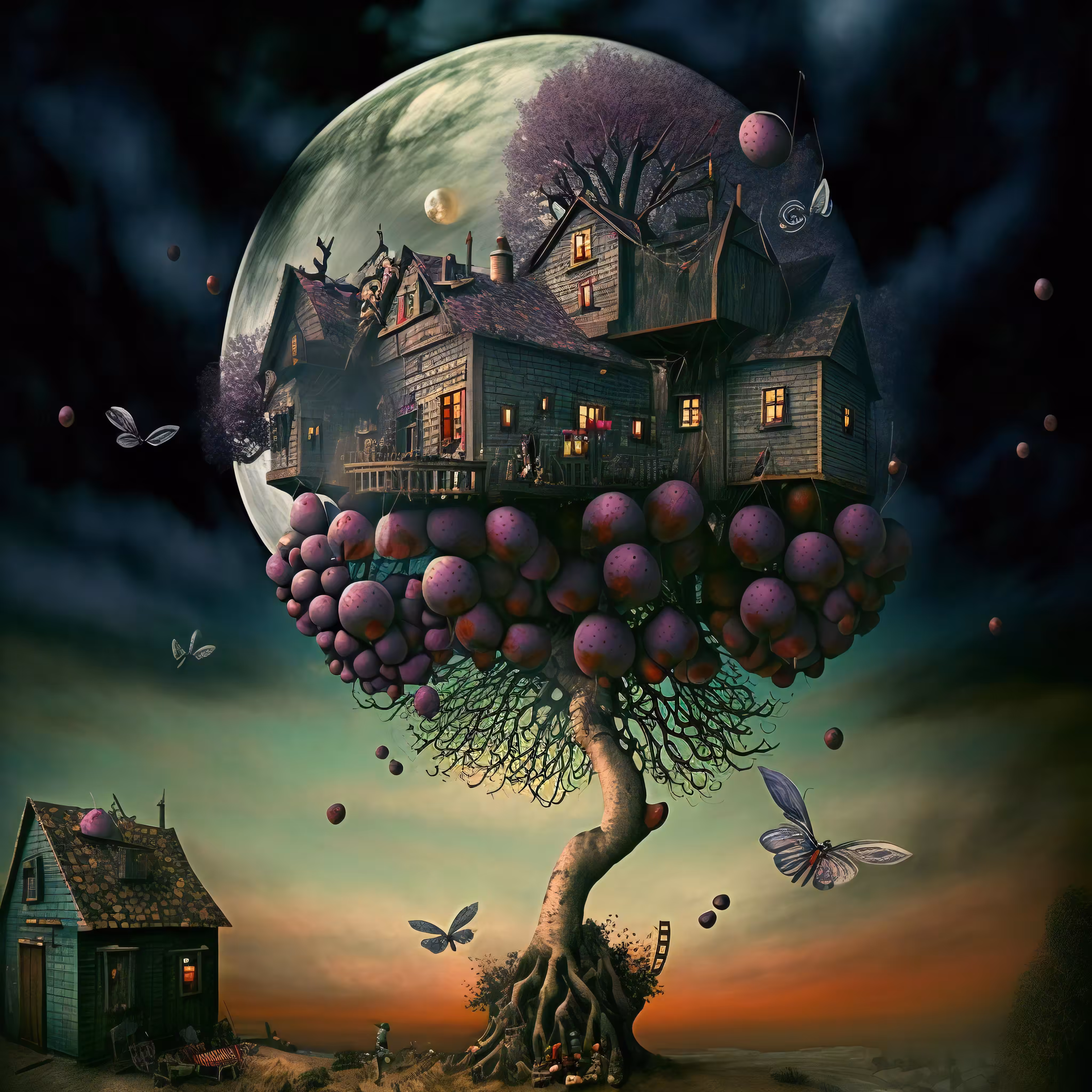 Happy tree tz001 - violet fruits