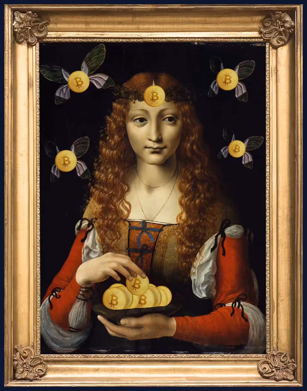 GIRL WITH BITCOINS