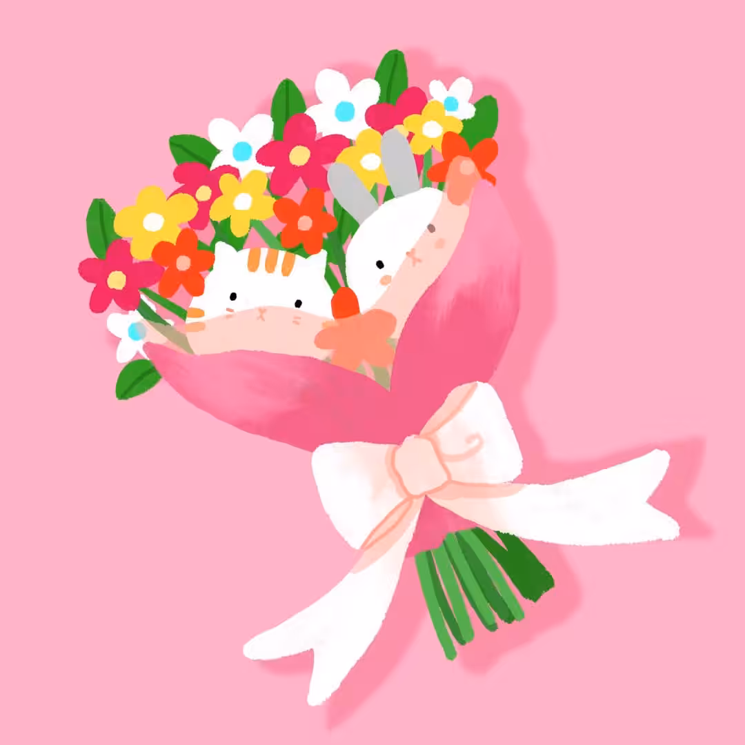 A bunch of flowers