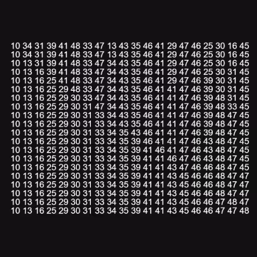  10 34 31 39 41 48 3...