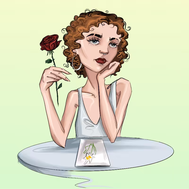 Girl at the table #28