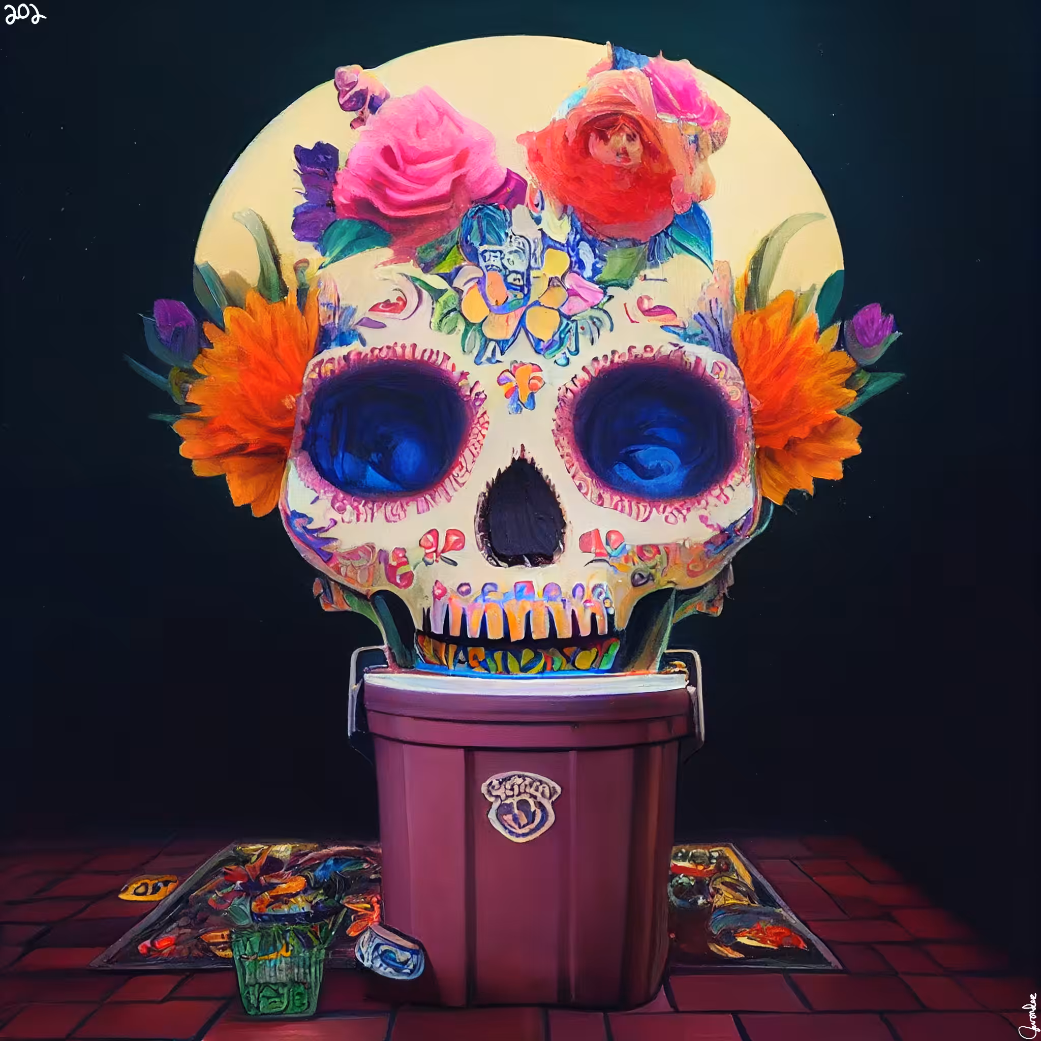 sugar skull #202