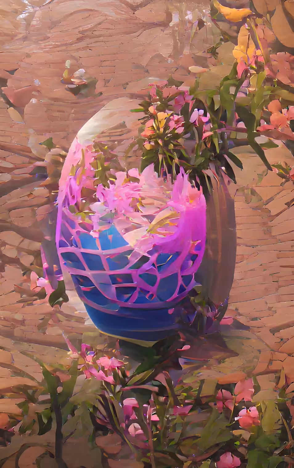 Easter egg in flowers #9