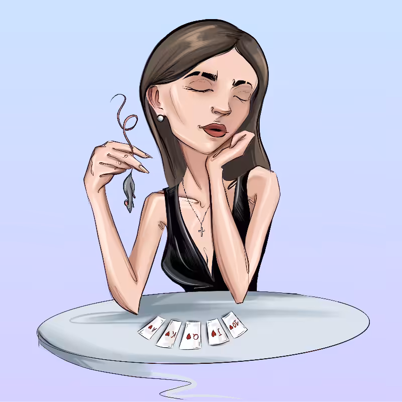 Girl at the table #13
