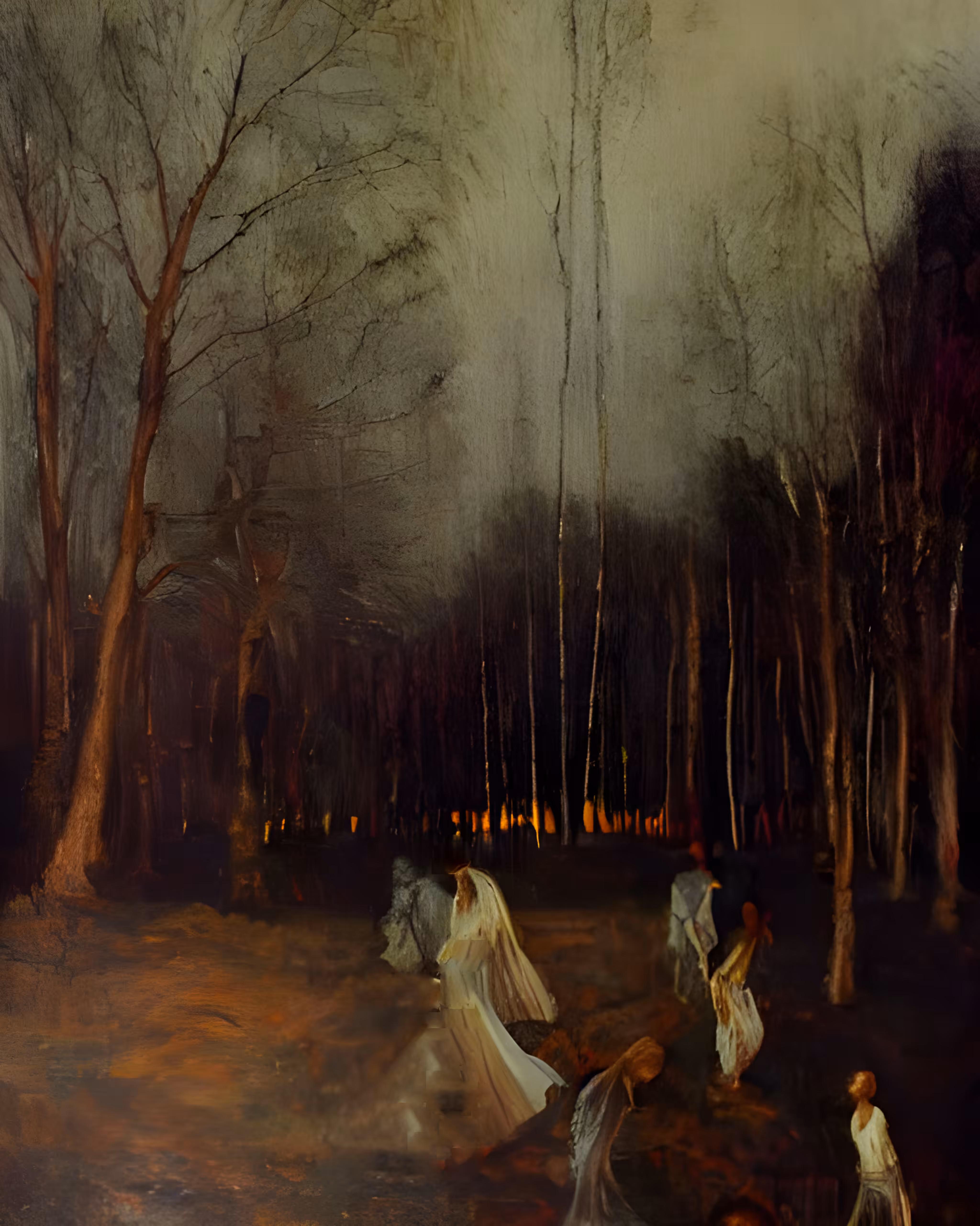 dance barefoot in the woods