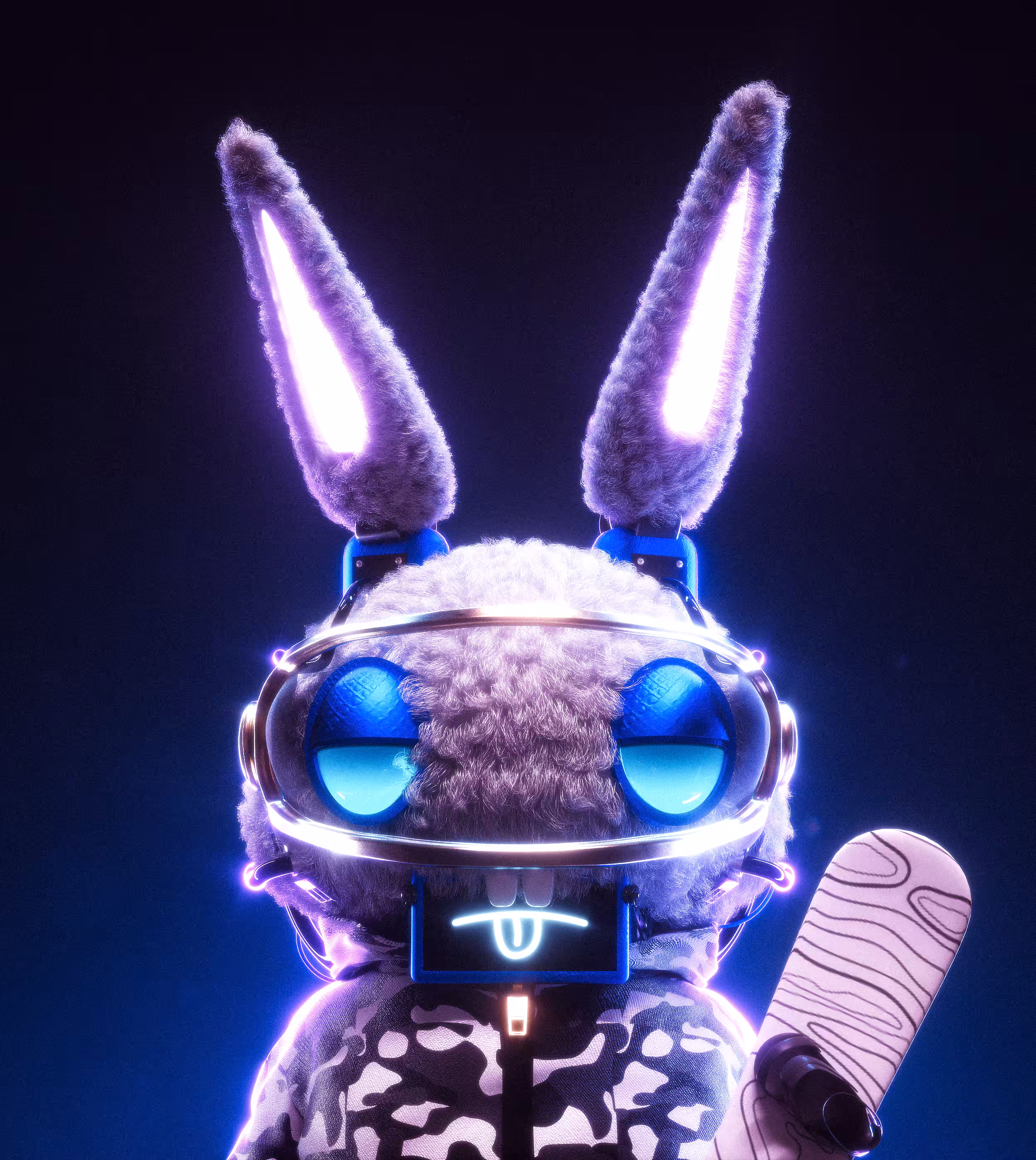 #22 HOPPER - SNOW BUNNY