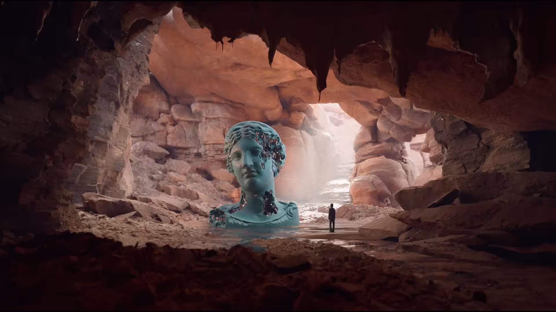Eroding and Reforming Bust of Melpomene (Martian Day) #9/150