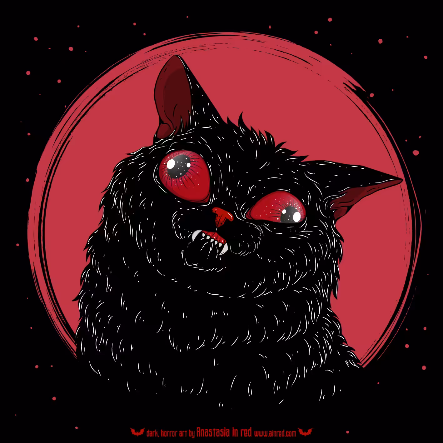 Derpy Black Cat