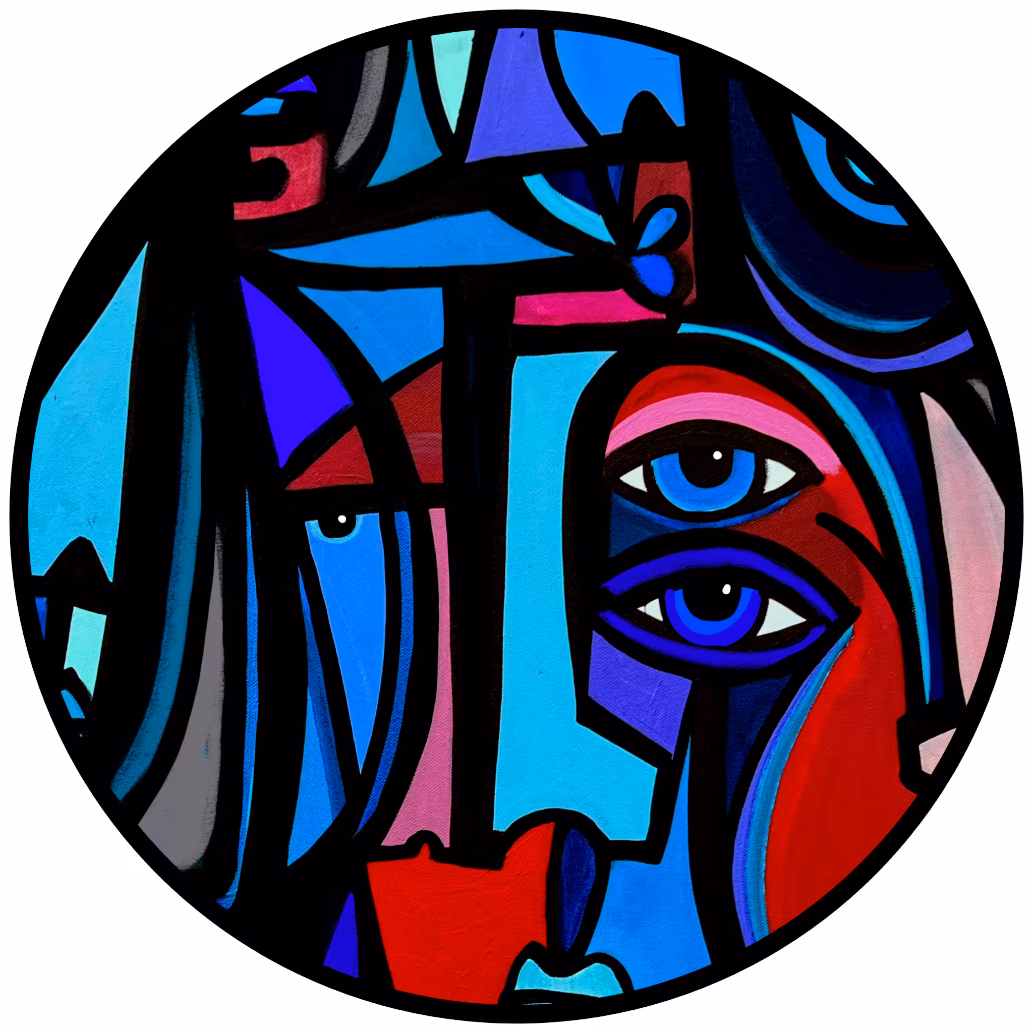Cubist Circle 123