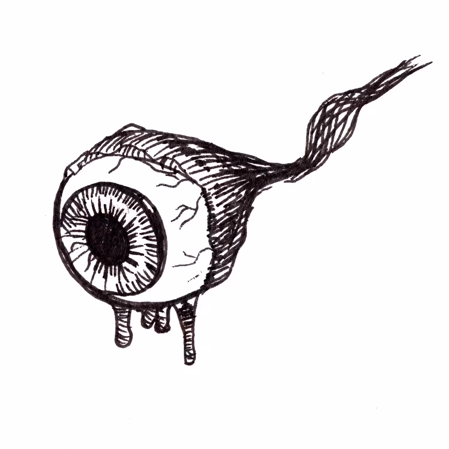 Dripping eyeball