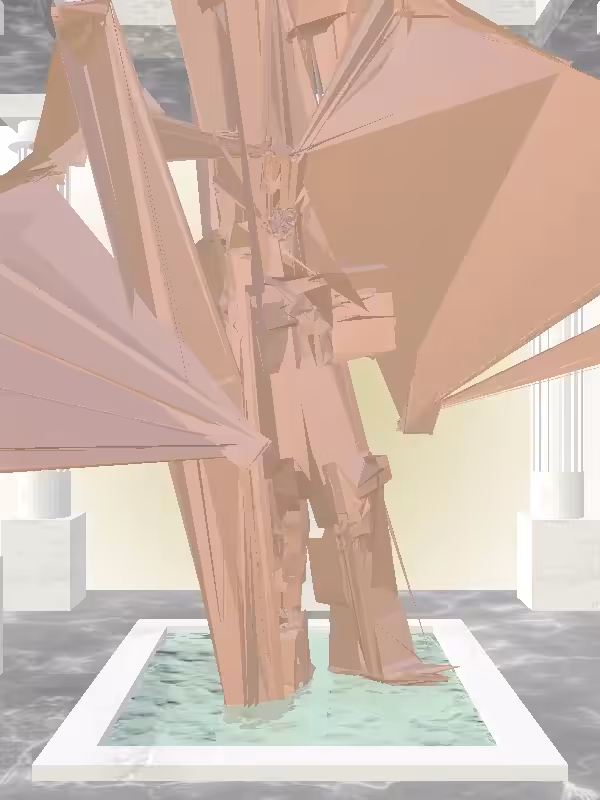 HeavenComputer: The Fragmented Drunk Metallic Brick Woman #2145